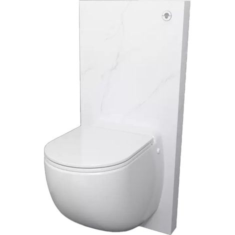 SFA – WC broyeur Sanicompact Comfort Style – Céramique marbre de Carrare – Évacuation jusqu'à 3m vertical et 30m horizontal – Système Eco+