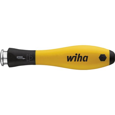 Wiha Schraubendrehergriff SoftFinish®-telescopic ESD für Elektroniker (31498), für Verschraubungen an elektrostatisch empfindlichen Bauteilen, mit 4 mm-Sechskantaufnahme für SYSTEM 4 Klingen (1/3)
