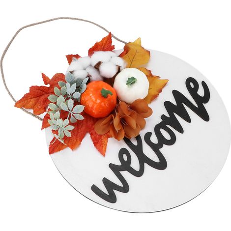 Halloween-Türdekoration, Osteraktivität, Hängende Partydekoration, Gruselige Outdoor-Atmosphäre (Modell: JR-6077) Ahornblatt-Baumwolle (1/5)