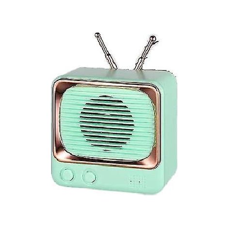 Enceinte Bluetooth rétro mini lecteur classique nostalgique (vert matcha)
