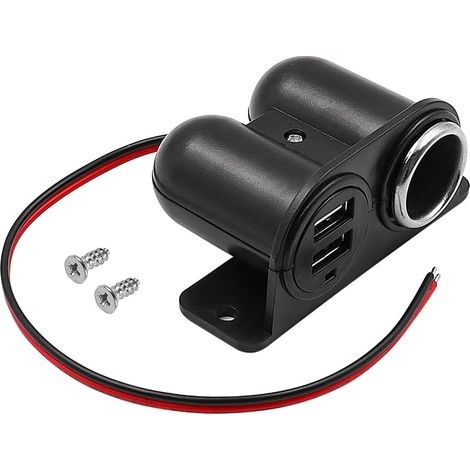 Adaptateur allume-cigare 12 V Prise de voiture Double chargeur USB Prise allume-cigare (1/5)