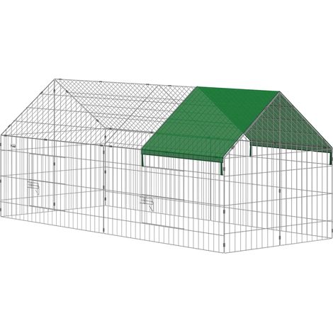 Rabbit Hutch with Lockable Doors, 180x75x75 cm, Green