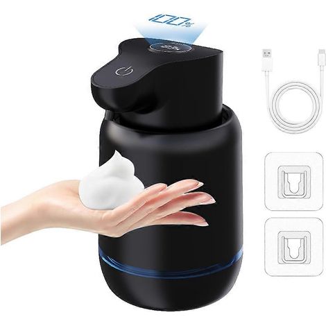 Automatischer, berührungsloser Schaumseifenspender, 420 ml, 4 einstellbare Stufen, wiederaufladbar, elektrisch, zur Wandmontage, für die Küche A (1/5)