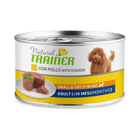 Cane Small&Toy 150gr Pollo&Riso Umido Natural Trainer