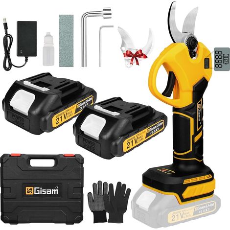 Secateur Electrique 40MM Secateur Electrique Sans Fil Elagueuse Electrique avec Batteries Rechargeables (1/5)