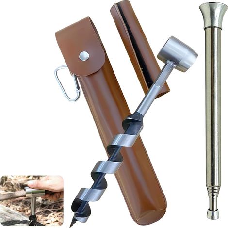 Foret à Main Manuel: Clé à Tarière, Tarière Manuelle, Clé à Tarières à Main Avec Holster (1/5)