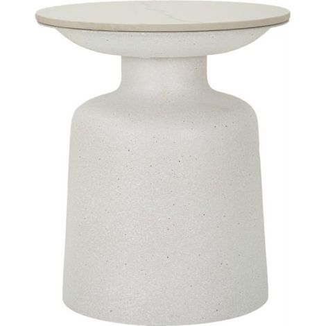 TAVOLINETTO WHITE FUSH CM Ø 40X47
