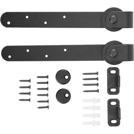 Kits de quincaillerie pour portes de grange coulissantes, rail de suspension supérieur, rail de porte de placard en acier pour portes de grange coulissantes. (1/5)
