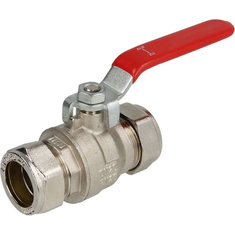 Robinet avec bague de serrage diamètre 22 mm des deux côtés avec levier