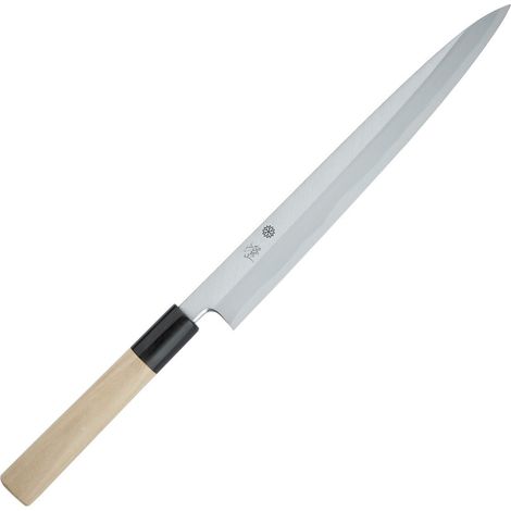 Sakai Kikumori Tomoshibi Yanagiba 24 cm Shirogami 2 (1/5)