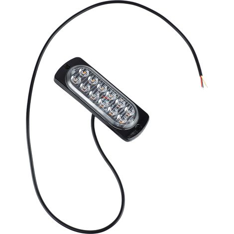 Feux de signalisation camion 12 LED 12-24V étanches haute intensité vision claire clignotants rapides pour fourgons (1/5)