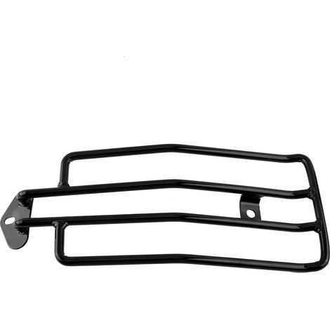 Support arrière pour solo de moto, porte-bagages noire pour XL883/1200 (1/5)