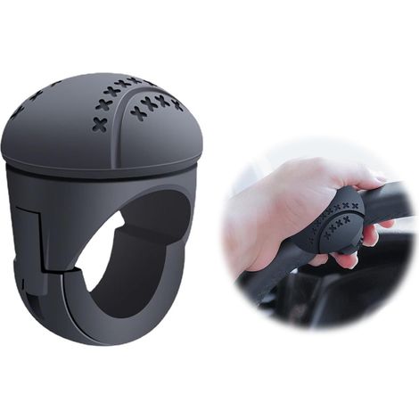 Perilla universal para volante de automóvil: perilla giratoria eléctrica que se adapta a la bola de refuerzo del volante para automóviles, camiones, carretillas elevadoras, cortadoras de césped, tract (1/5)