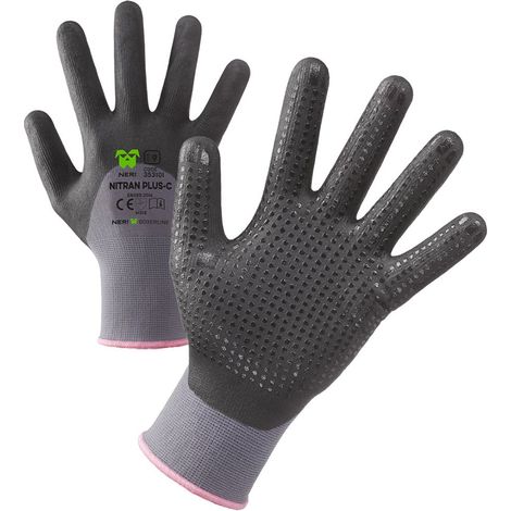 Guanti da lavoro Neri Nitran Plus-C-10 - Nero/Grigio -