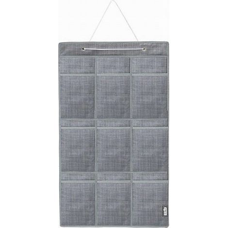 Trade Shop - Hängeorganizer, 9 Taschen, Stoff, Badezimmer, Schlafzimmer, 45 x 78 cm, 69715 - (1/4)