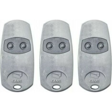 Telecommande d'origine Came TOP432EE 3 pieces. Frequence de code fixe 433,92 MHz