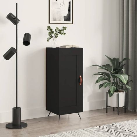 Sideboard Schwarz 34,5x34x90 cm Holzwerkstoff