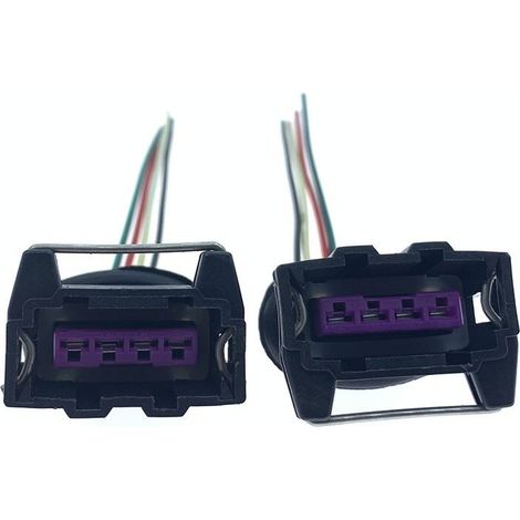 Connecteur universel à 4 broches en cuivre pour compteur de vitesse, compatible avec les bobines d'allumage Peugeot, les prises de capteur kilométrique et les camions -- JB1325-4P