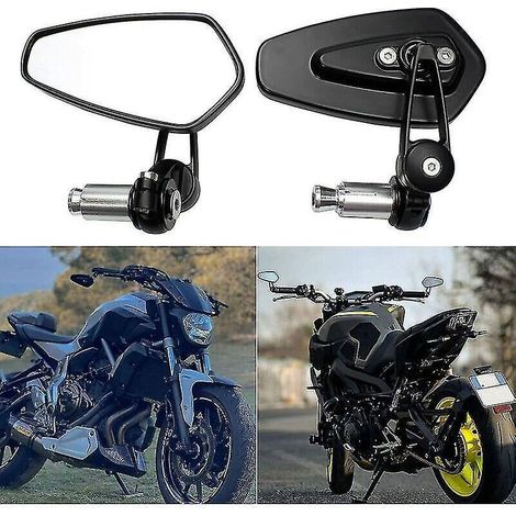 Rétroviseurs de guidon pour motos XJ6 MT01 MT03 MT07 MT09 (noir) (1/5)