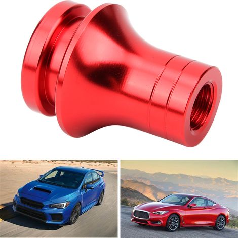 Adaptateur d'écrou de fixation de soufflet de pommeau de levier de vitesse rouge pour Subaru, filetage M12 x 1,25 (1/5)