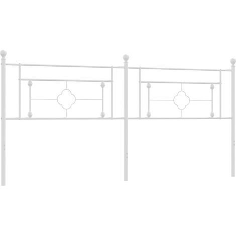 Maison Exclusive - Cabecero de repuesto de metal blanco 200 cm