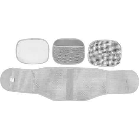 Ceinture Lombaire - Barre En Alliage D Aluminium - Soulagement De La Douleur Et Correction Posturale - Taille L Gris (1/5)