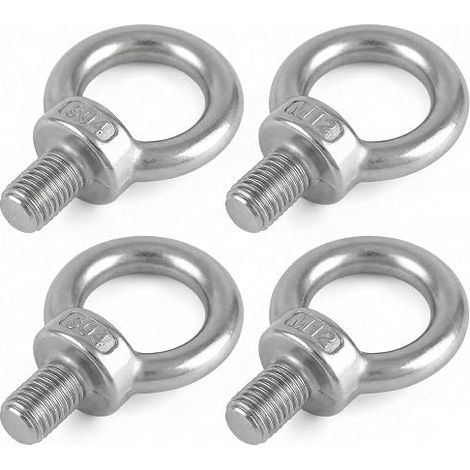 M12 Lifting Ring, M12 Male Thread Eye Bolts, for Marine Bolts and Engineering Lifting Equipment (1/5)
