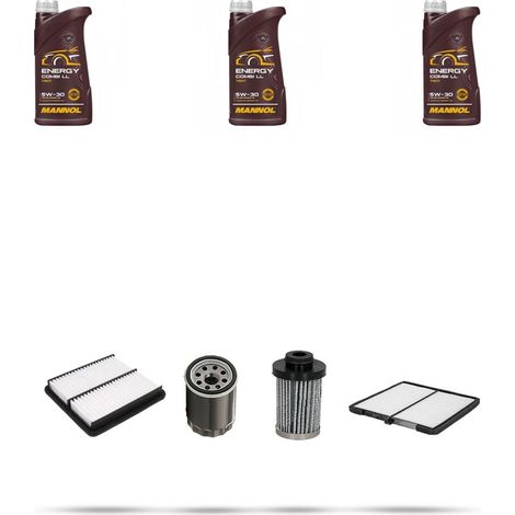 Kit tagliando 4 FILTRI e 3L OLIO compatibile con Kia Picanto II (TA) 1.0 LPG 49kw dal 2014 (1/5)