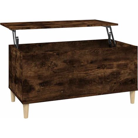 Table basse de salon, Table Café, Chêne fumé 90x44,5x45 cm Bois d'ingénierie OIB4600E (1/3)