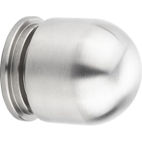 Möbelknopf KINGSTON Ø 15 mm Höhe 22 mm Edelstahl gebürstet Schubladengriff Knopfgriffe (1/4)