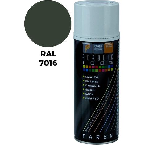 Vernice Spray PintyPlus Evolution RAL 7016 Grigio Antracite 520cc