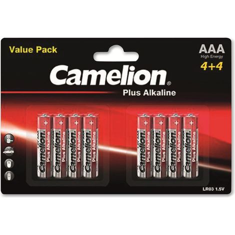 CAMELION Micro-Batterie, Plus-Alkaline, LR03, 8 Stück (1/3)
