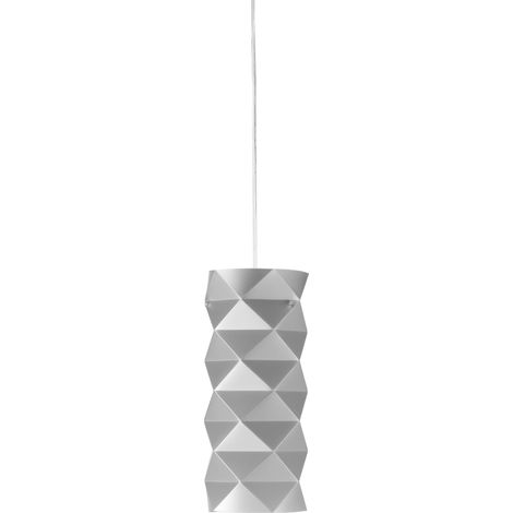 Sospensione Moderna Prisma Polilux ® Argento E Metallo Cromo 1 Luce E27 (1/2)