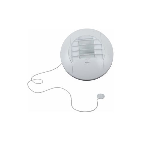 Anjos Ventilation – Bouche d'extraction hygro-réglable Ø125mm – Débit 10/40/90m³/h – Commande à cordon – Recommandée pour appartement T1-T2