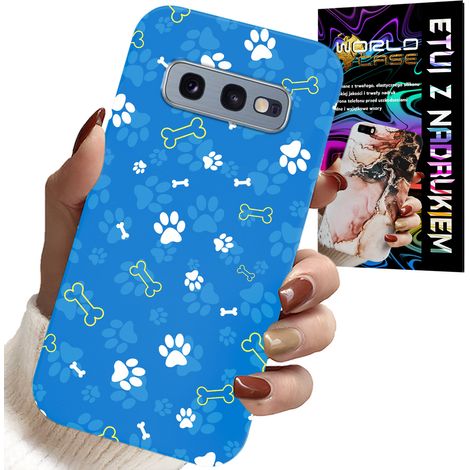 Custodia per Samsung Galaxy S10E - motivi di zampe, ossa e cani da pattuglia per bambini (1/5)