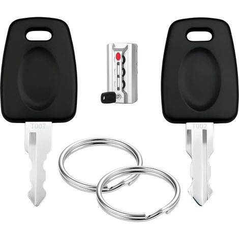 2 pcs Clé Compatible avec 007 002, Lock Master Key 007 002 pour bagage, clés compatibles avec 007 (1/5)