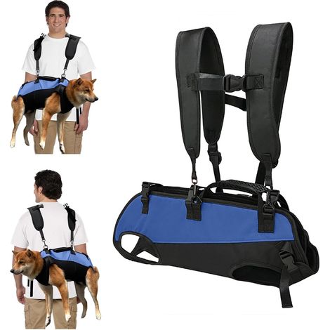 Arnés de elevación para perros, bolsa de transporte ajustable, tejido transpirable, soporte de movilidad, para perros mayores o lesionados. (1/5)