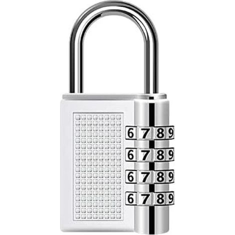 Lucchetto a combinazione KZQ - Lucchetto a codice reimpostabile resistente alle intemperie per capannoni, recinzioni, cancelli, armadi, scuole, armadietti per palestre, cassette degli attrezzi e attre (1/4)