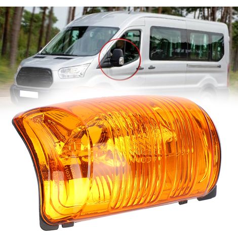 Clignotant de rétroviseur extérieur ambre compatible avec Ford Transit MK8 2014+ (côté gauche) (1/4)
