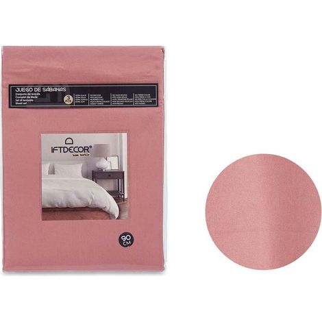 Bettwäsche-Set Gift Decor Rot Rosa Einzelmatratze 3 Stücke