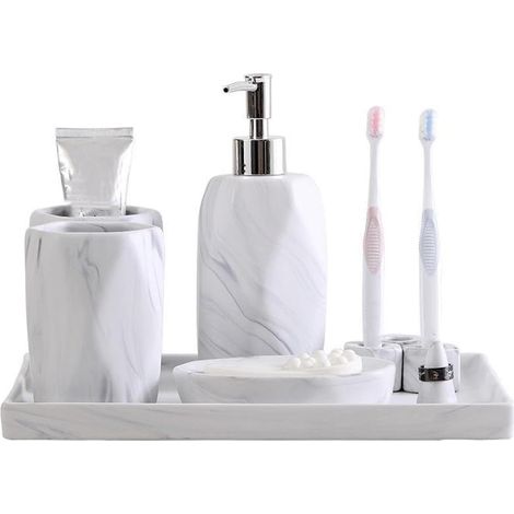 Badezimmer Set aus Marmor Nordic Supplies Gurgelbecher