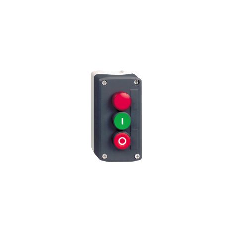 Harmony boite - 3 boutons poussoirs Ø22 - vert /rouge/voyant rouge