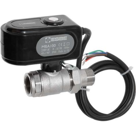 ESBE 2-Wege Motorkugelhahn DN32 1 1/4'' IG/AG Kugelhahn Motorisch 230V Laufzeit 40 Sek. 43100600