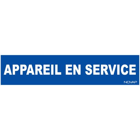 Panneau Appareil en Service - Rigide 330x75mm - 4120027