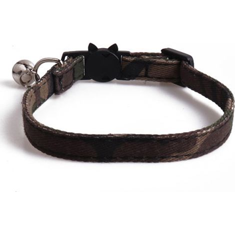Collier Pour Chien - Cuir Pu Camouflage Avec Nœud Papillon Amovible - Pour Chiots Et Races Petites Moyennes - Lot De 1 (1/5)