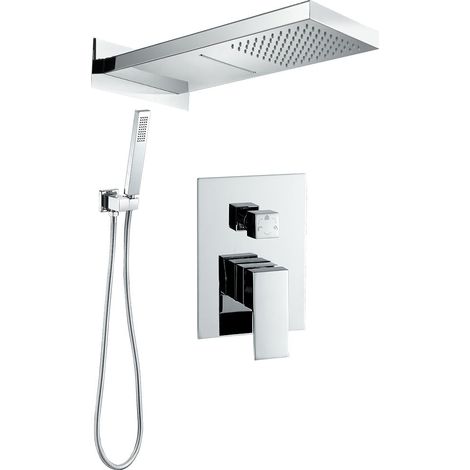 Ensemble de douche encastré monocommande NIAGARA chromé