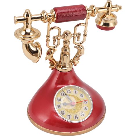 Réveil téléphonique vintage, unique, élégant et précis, idéal comme horloge de chevet pour la maison, un café ou un bureau (YF020 3).