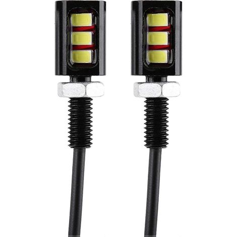Éclairage de plaque d'immatriculation LED 12 V, étanche, à visser, universel pour voiture et moto (1/4)
