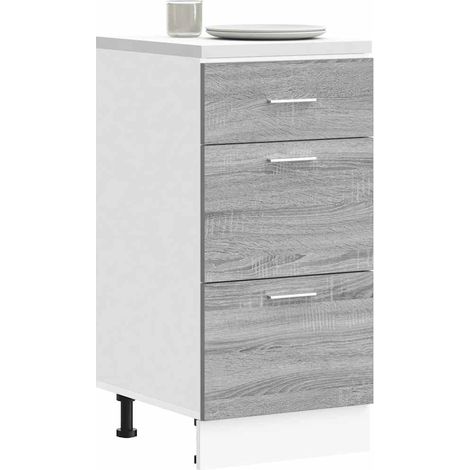 Unterschrank Lyon Grau Sonoma 40x46x81,5 cm Holzwerkstoff