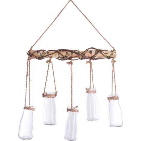 Decorazione pensile Atmosphera Vaso Decorativo Juta (44,5 x 40,5 x 6 cm) (1/3)